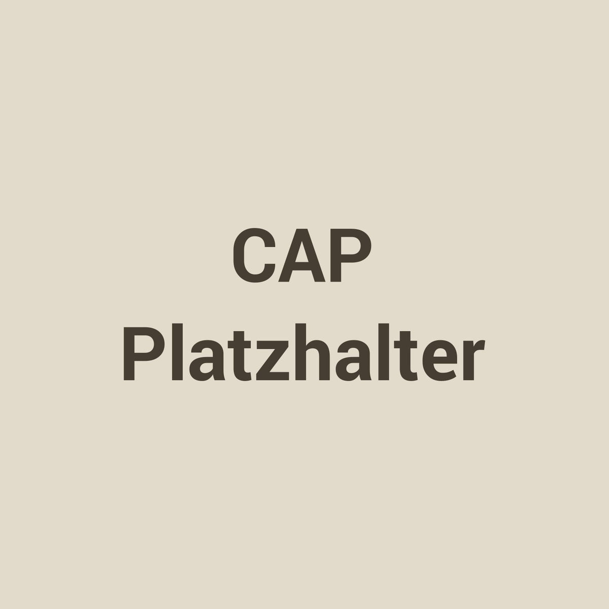 Cap, Platzhalter, Foto folgt