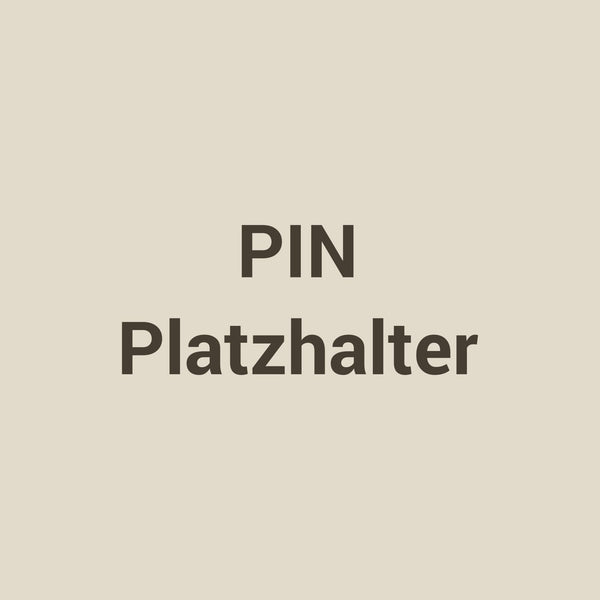 Pin, Platzhalter, Foto folgt