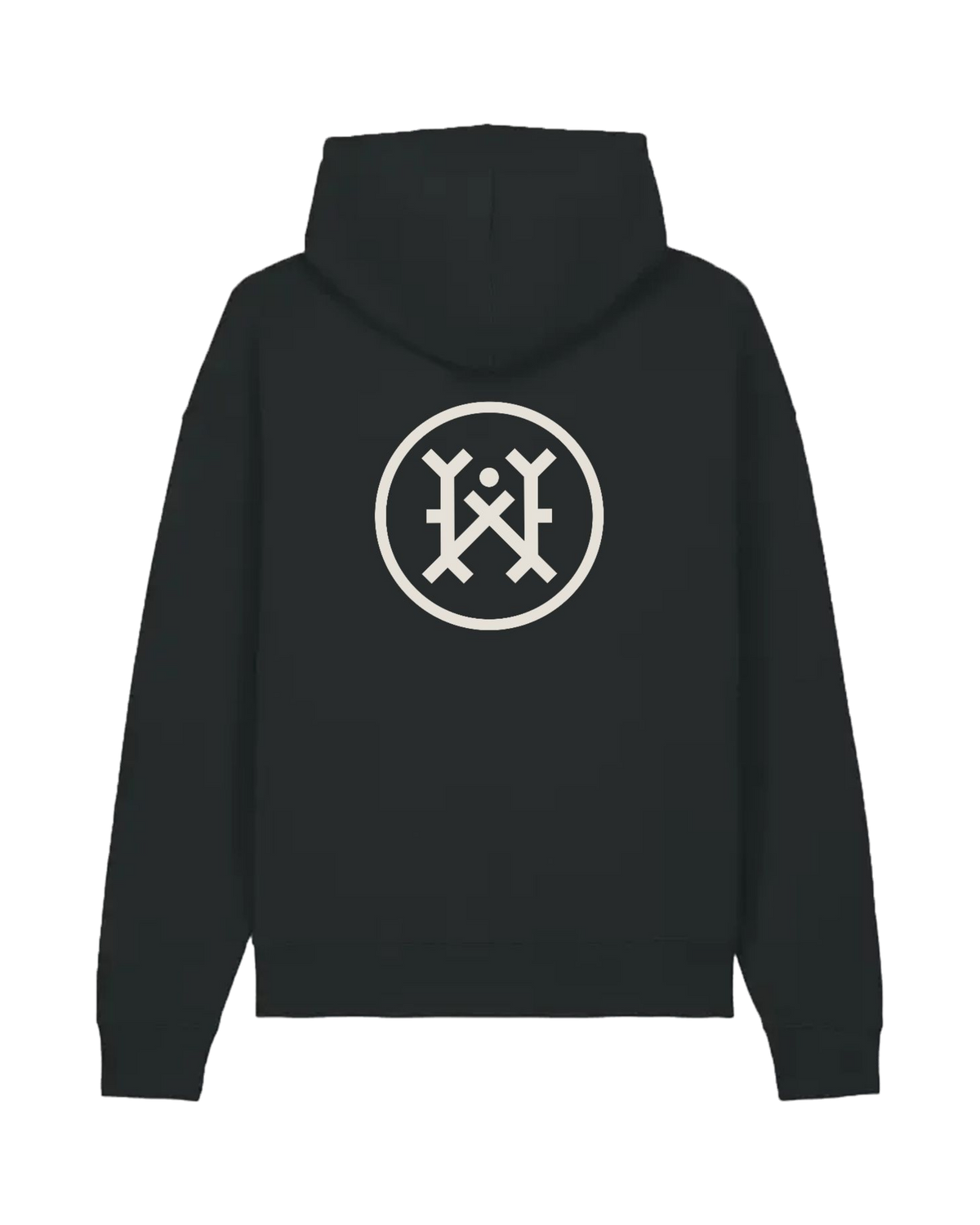 Pulli Logo, schwarz, hinten Bildmarke in Creme