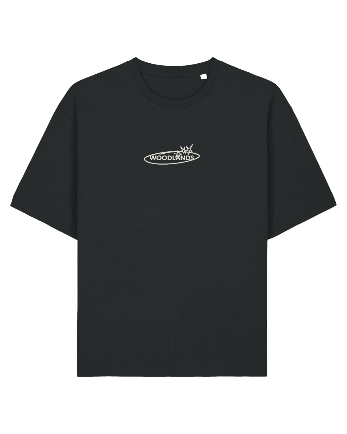Shirt Bagger, schwarz, vorne Logo in Weiß